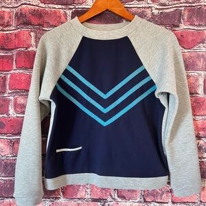Movetes Gray Chevron Sweatshirt